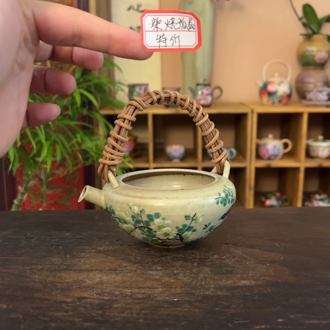 柴烧纯手工手绘陶瓷