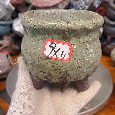 粗陶花盆手工花盆制作就这样