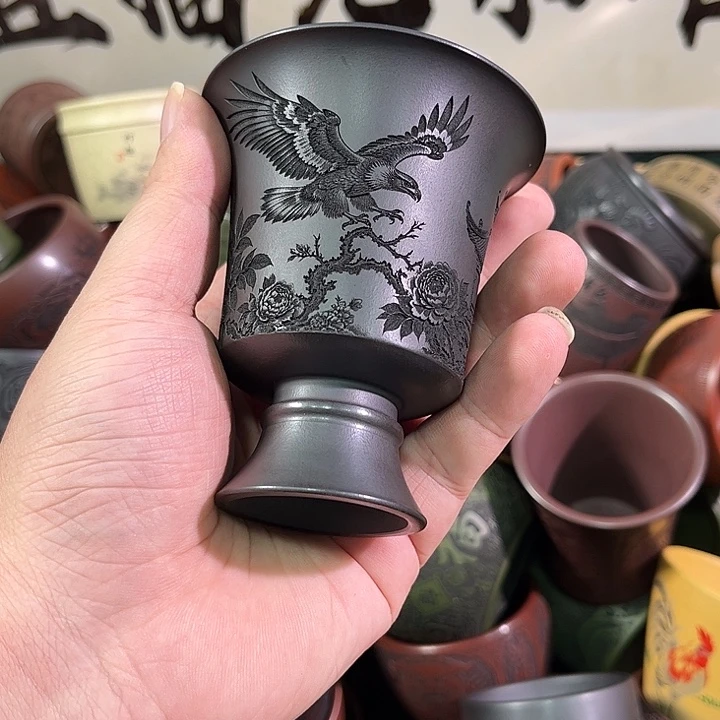 茶杯紫砂全手工紫砂主人杯