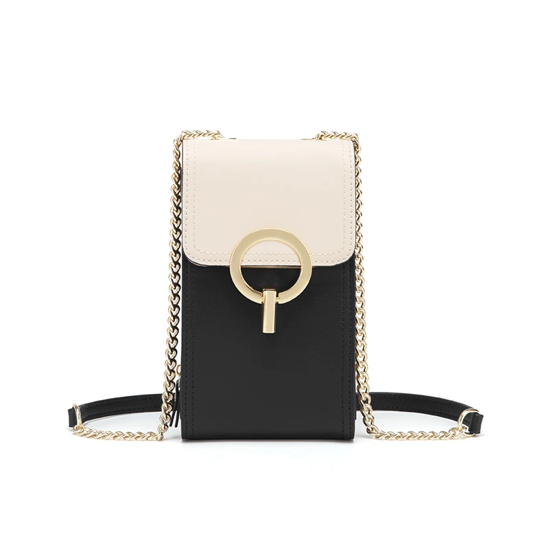 牛皮车缝线女款洋气简约夏季时尚百搭女士斜挎单肩包1487