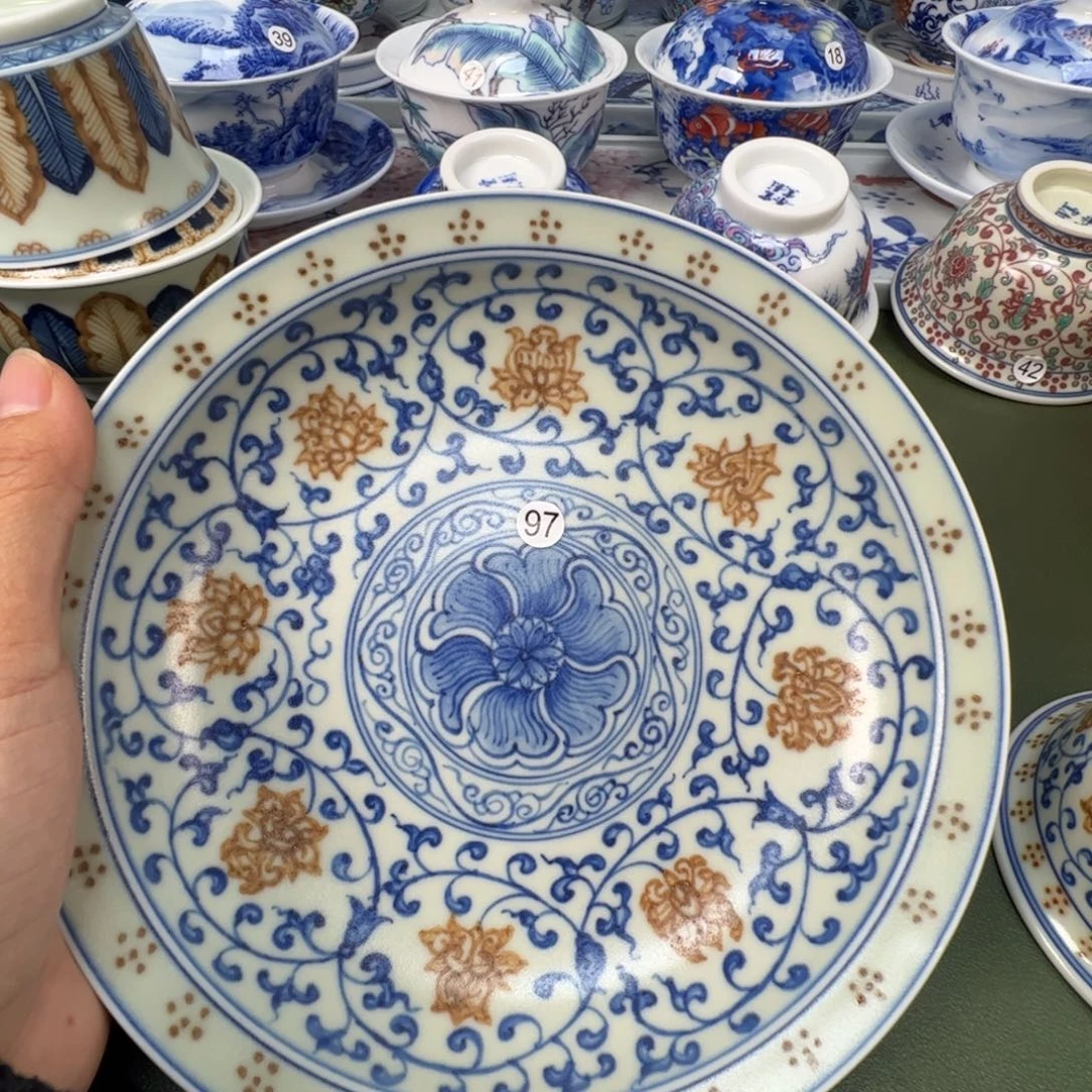 陶瓷景德镇纯手工纯手绘茶具木木97