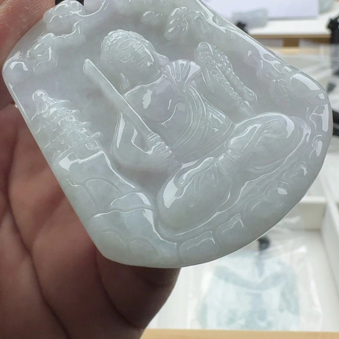 翡翠未镶嵌颈饰天然缅甸A货翡翠