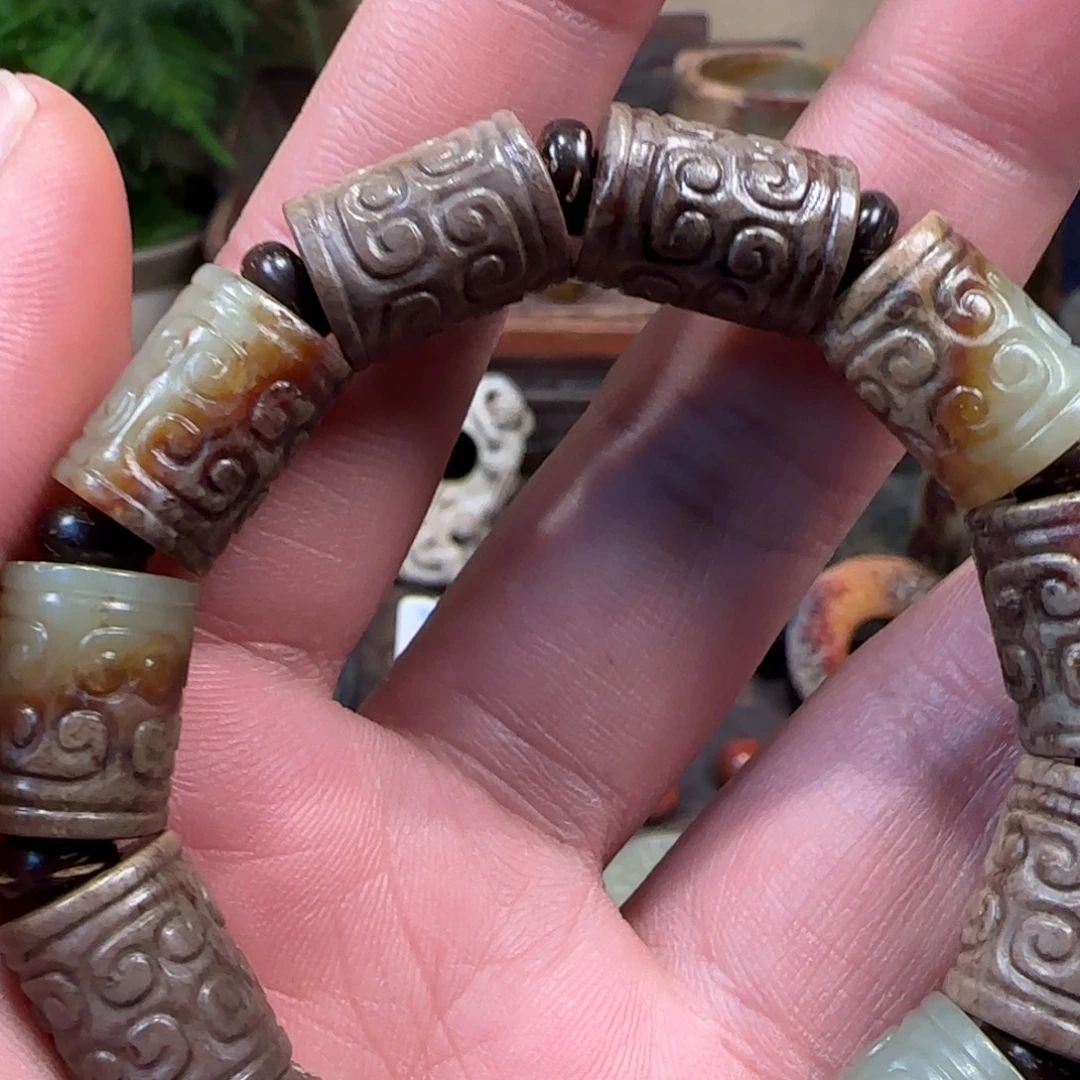 紫***.和田玉（糖玉）未镶嵌挂件