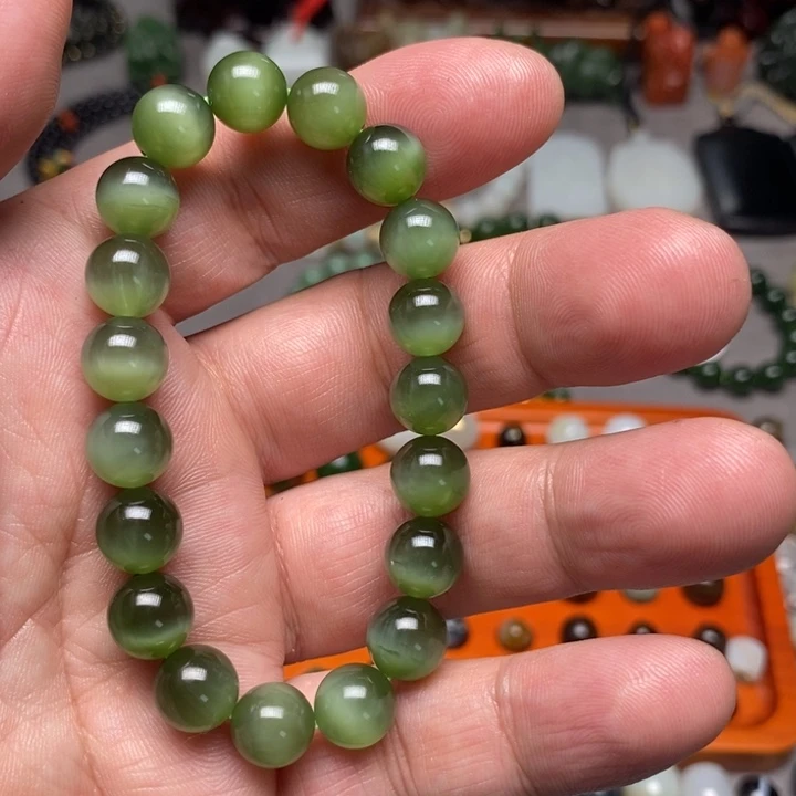 和田玉未镶嵌手链