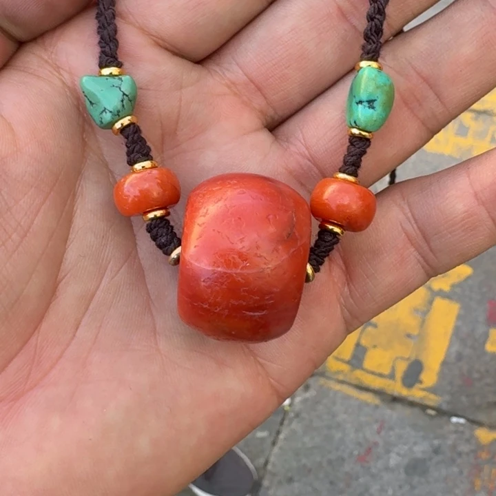 南红玛瑙未镶嵌颈饰