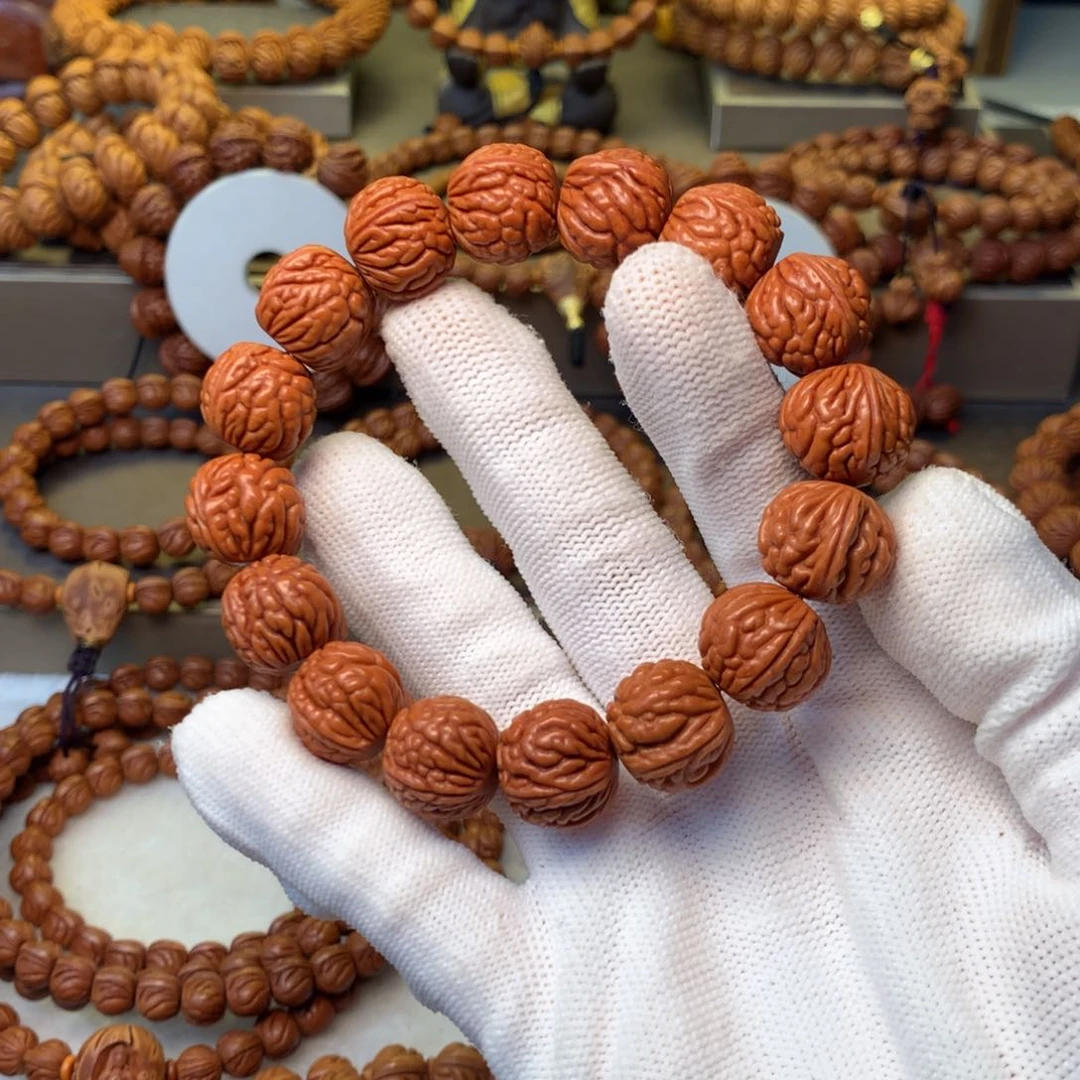 桃核手串秦岭龙纹