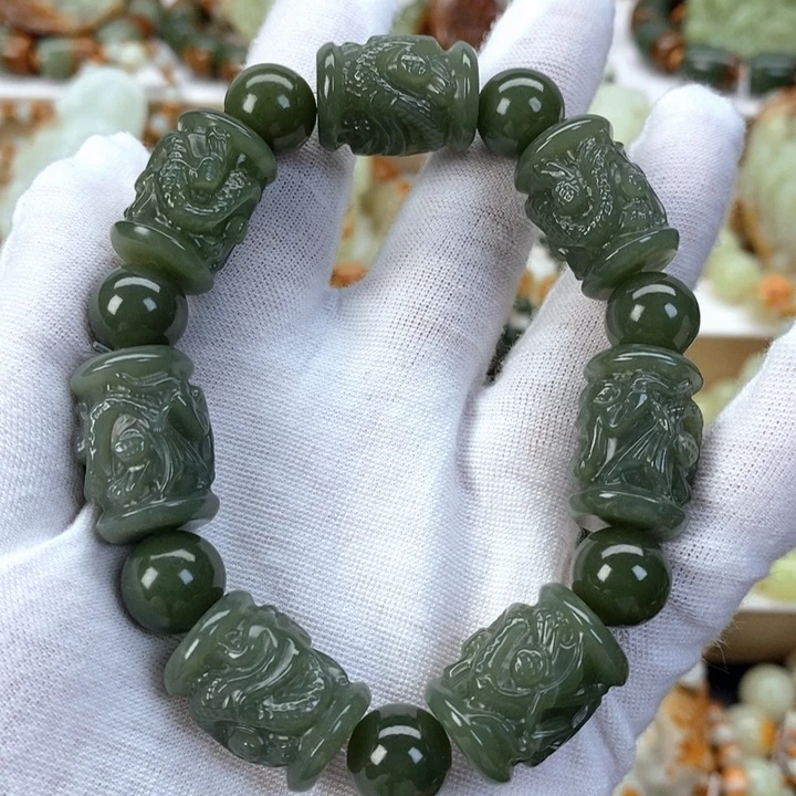 【闪购商品】透闪石质玉手串未镶嵌