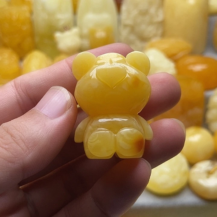 琥珀颈饰未镶嵌琥珀蜜蜡吊坠