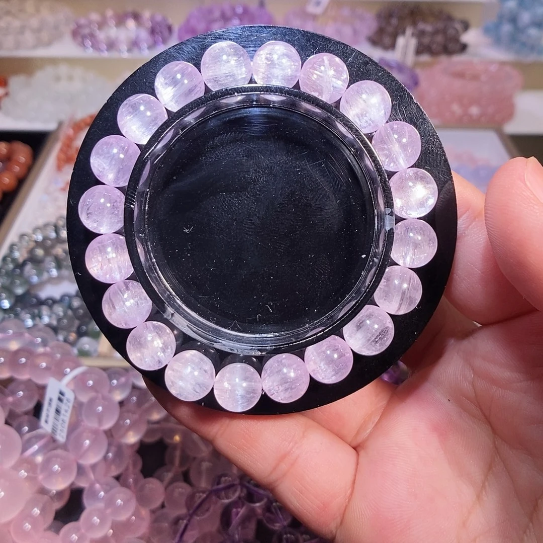 水晶手链未镶嵌紫锂辉9mm