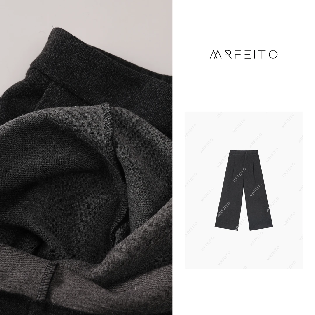 时尚休闲宽松显瘦高腰直筒裤H988K01D29355