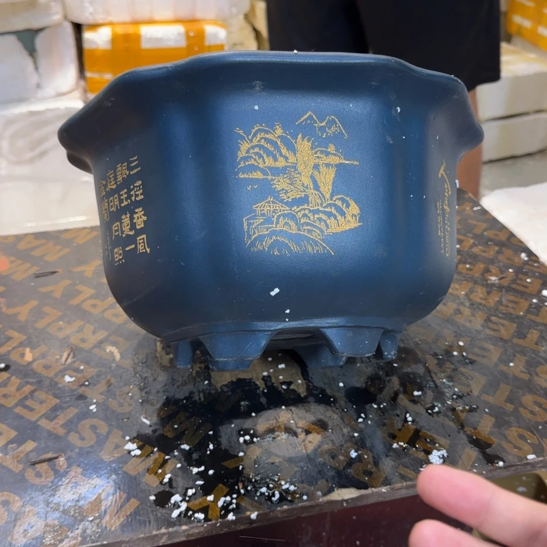 紫砂花盆口径27.16口径