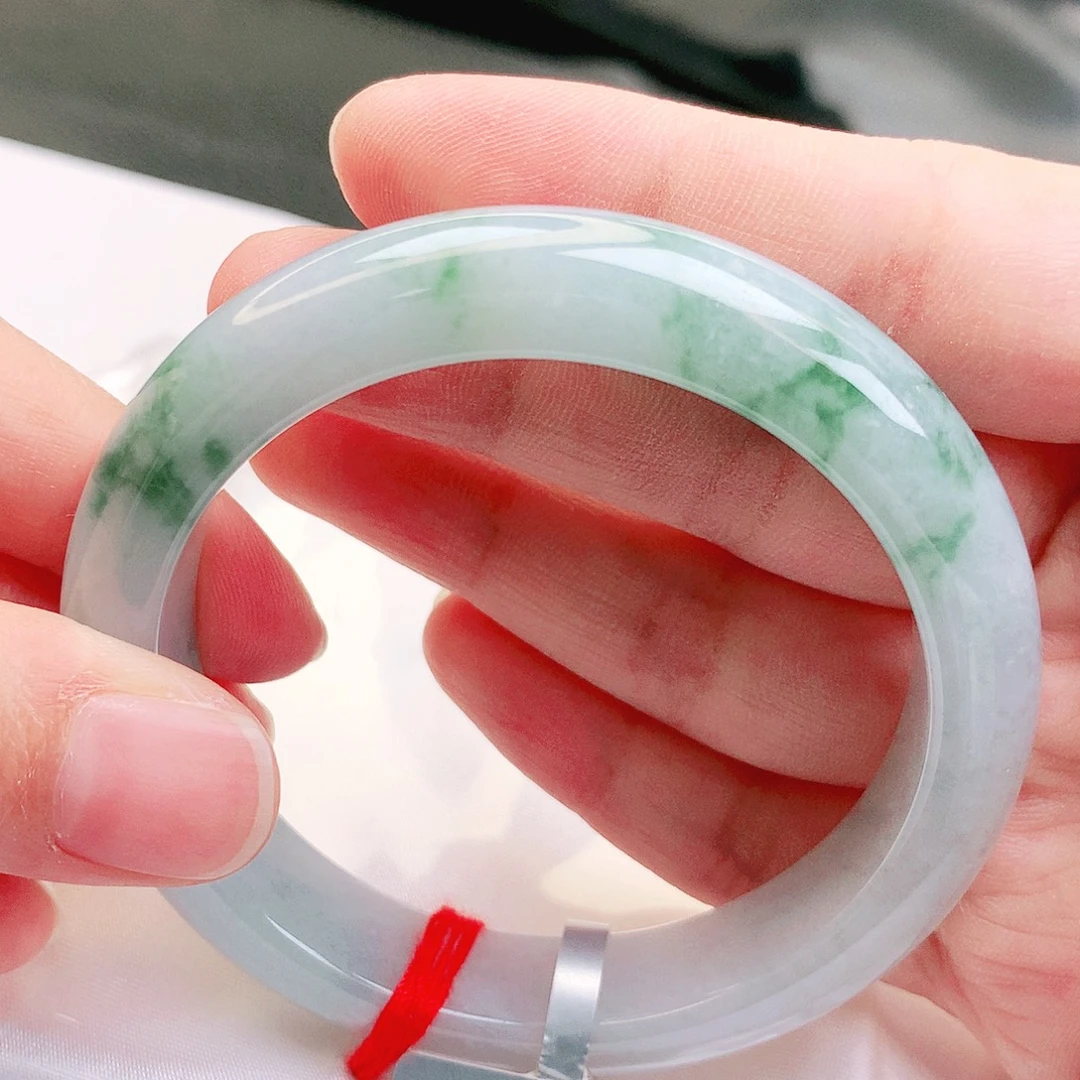 翡翠未镶嵌手镯缅甸天然a货翡翠手镯