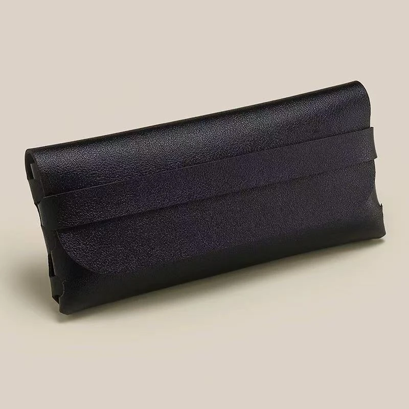 2025轻奢高颜值男女眼镜盒太阳镜墨镜盒便捷手工折叠软包盒