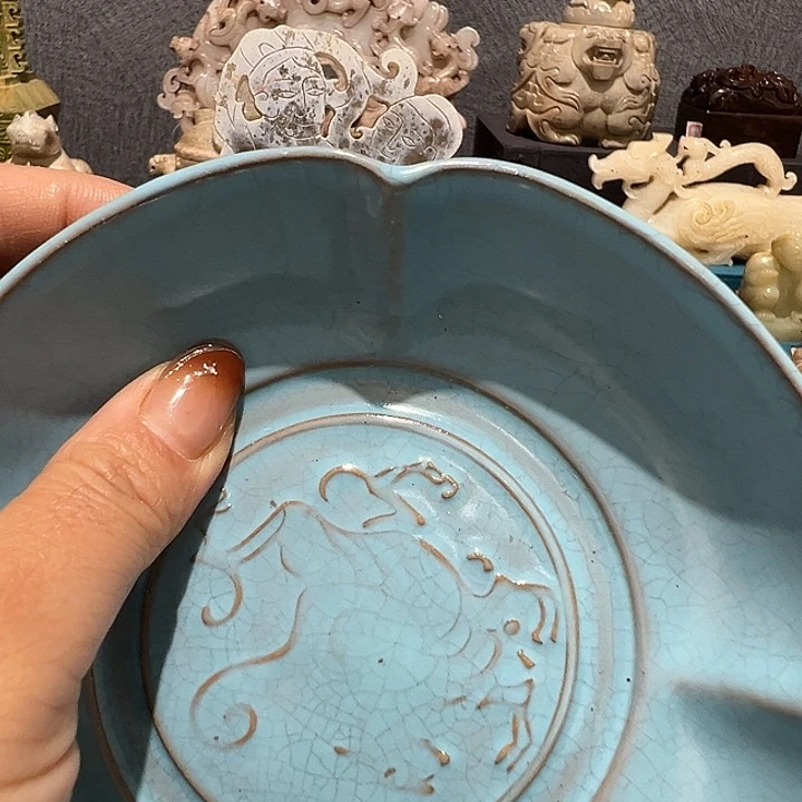 玉***史瓷片瓷器制作工艺品