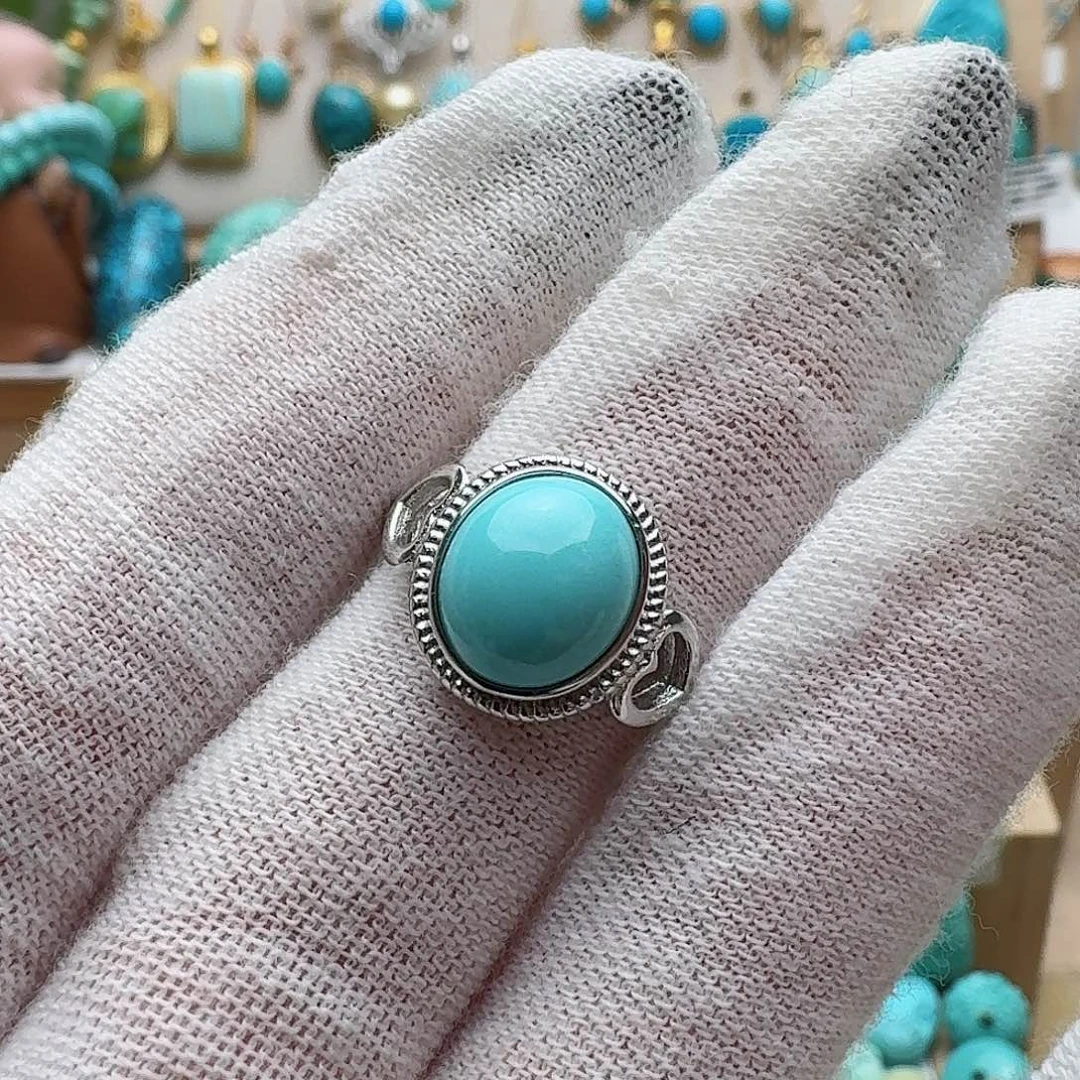 绿松石配饰银S925镶嵌