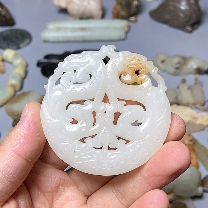 和田玉未镶嵌颈饰59