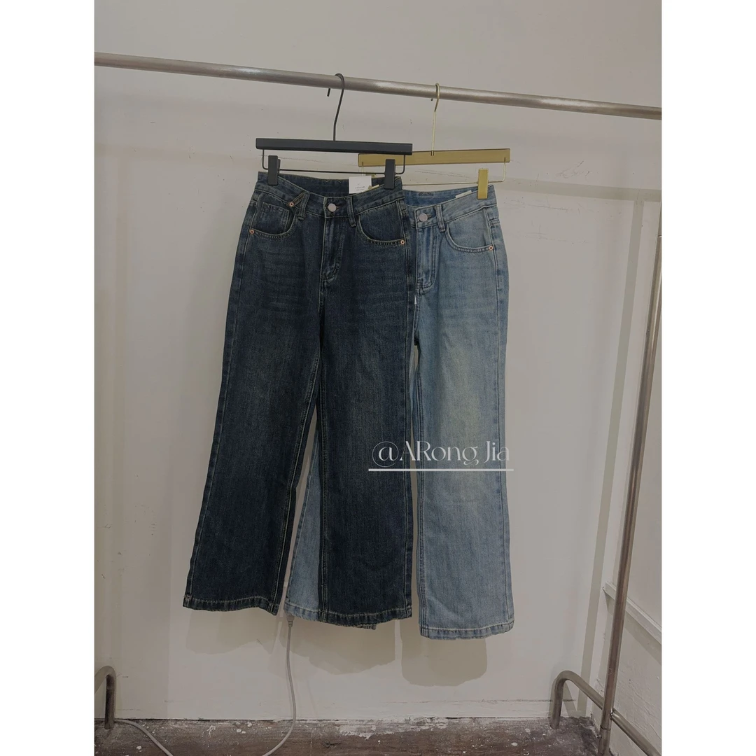 【ARONG阿荣家】裤子06920-中性蓝色深蓝色-SML-XL