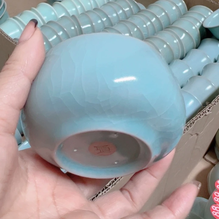 杯汝瓷原产地生产瑕品