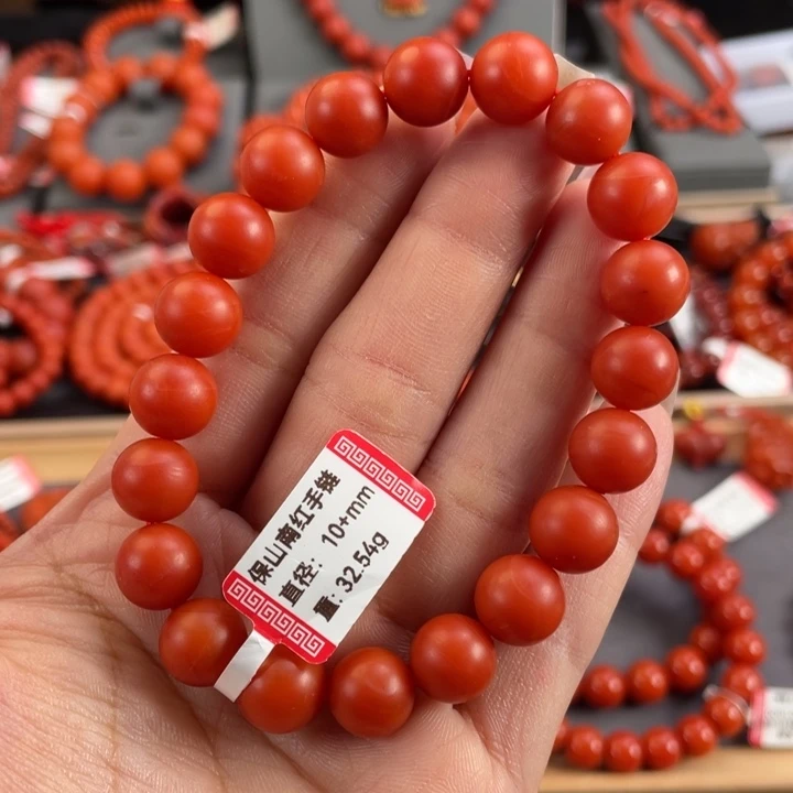 南红玛瑙未镶嵌手链保山南红单圈