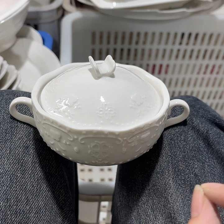 碟两个炖盅双耳工厂库存微瑕产品