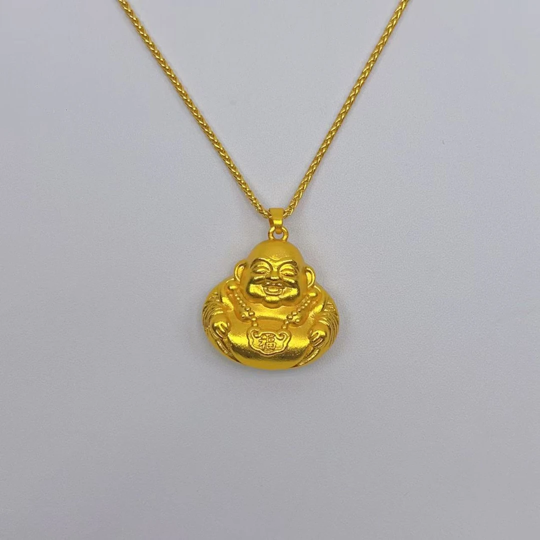 【月月严选】至臻时尚大肚佛公合金吊坠 赠合金链【带礼盒】A036