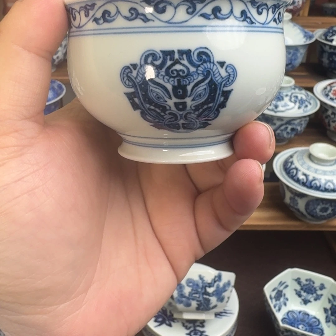 陶瓷瓷片纯手工手绘瓷瓷