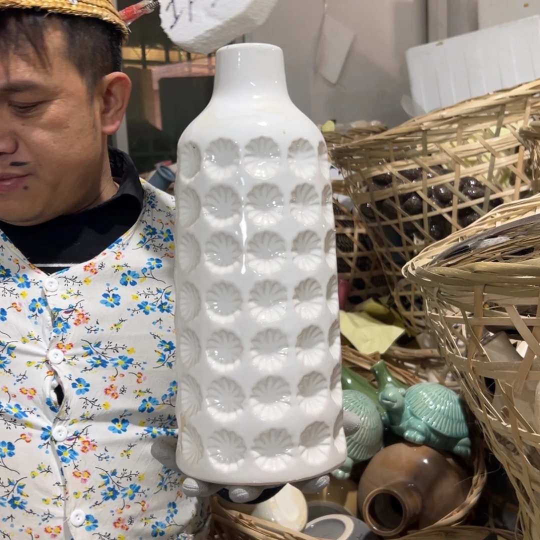 摆件138 号高中低温陶瓷工艺瓶（部分微瑕）