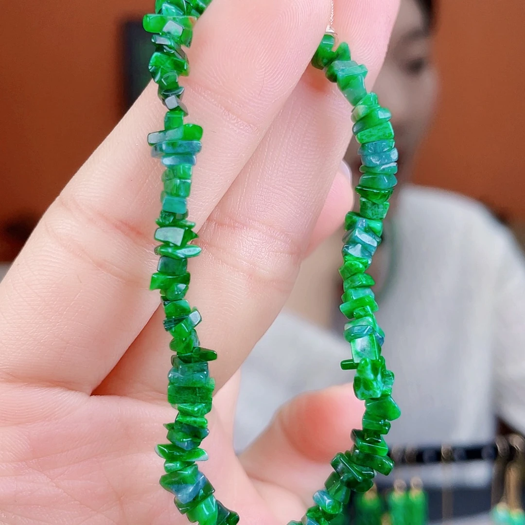 翡翠未镶嵌耳饰饰品