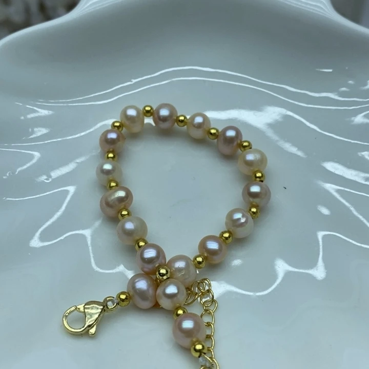 淡水珍珠手绳合金4