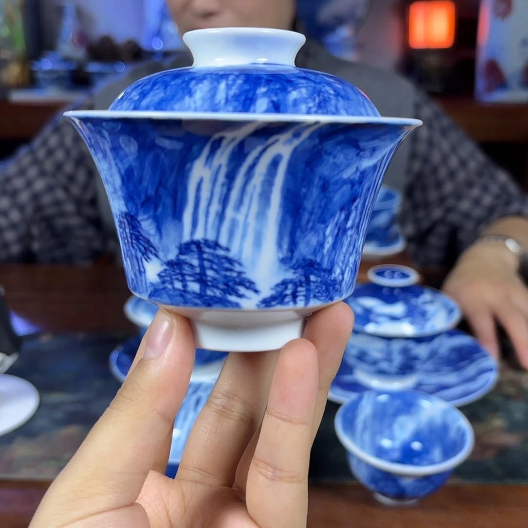 国一王老师手绘山水