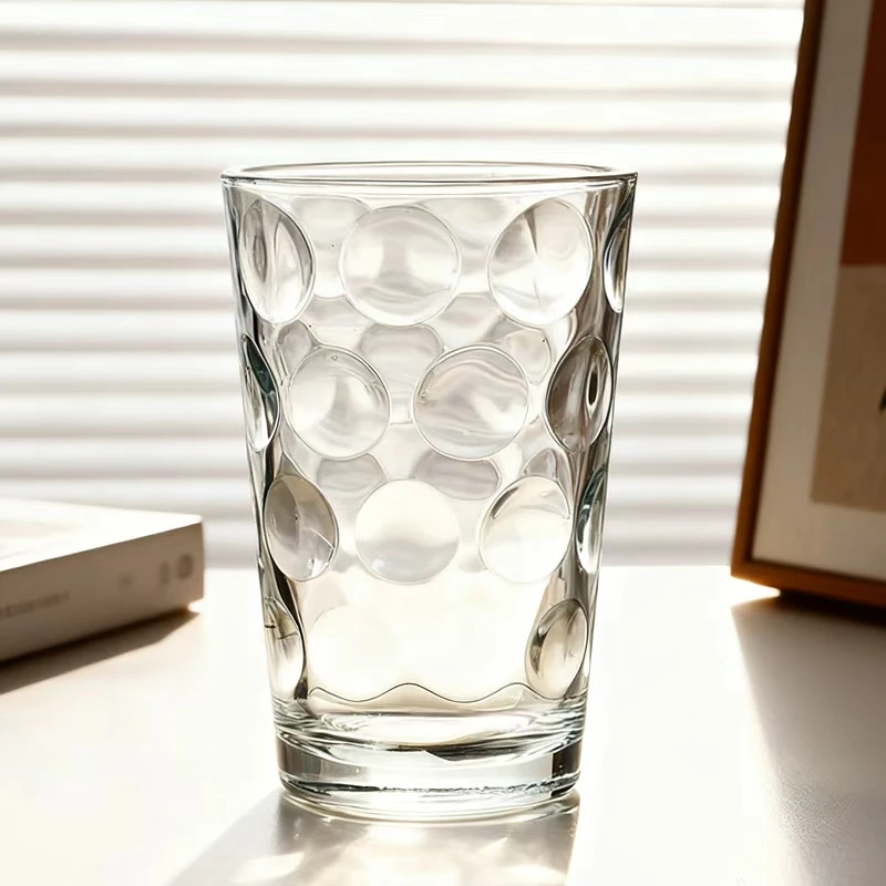 空间水杯270ml玻璃杯家用水杯子泡茶杯啤酒杯饮料杯果汁杯透明