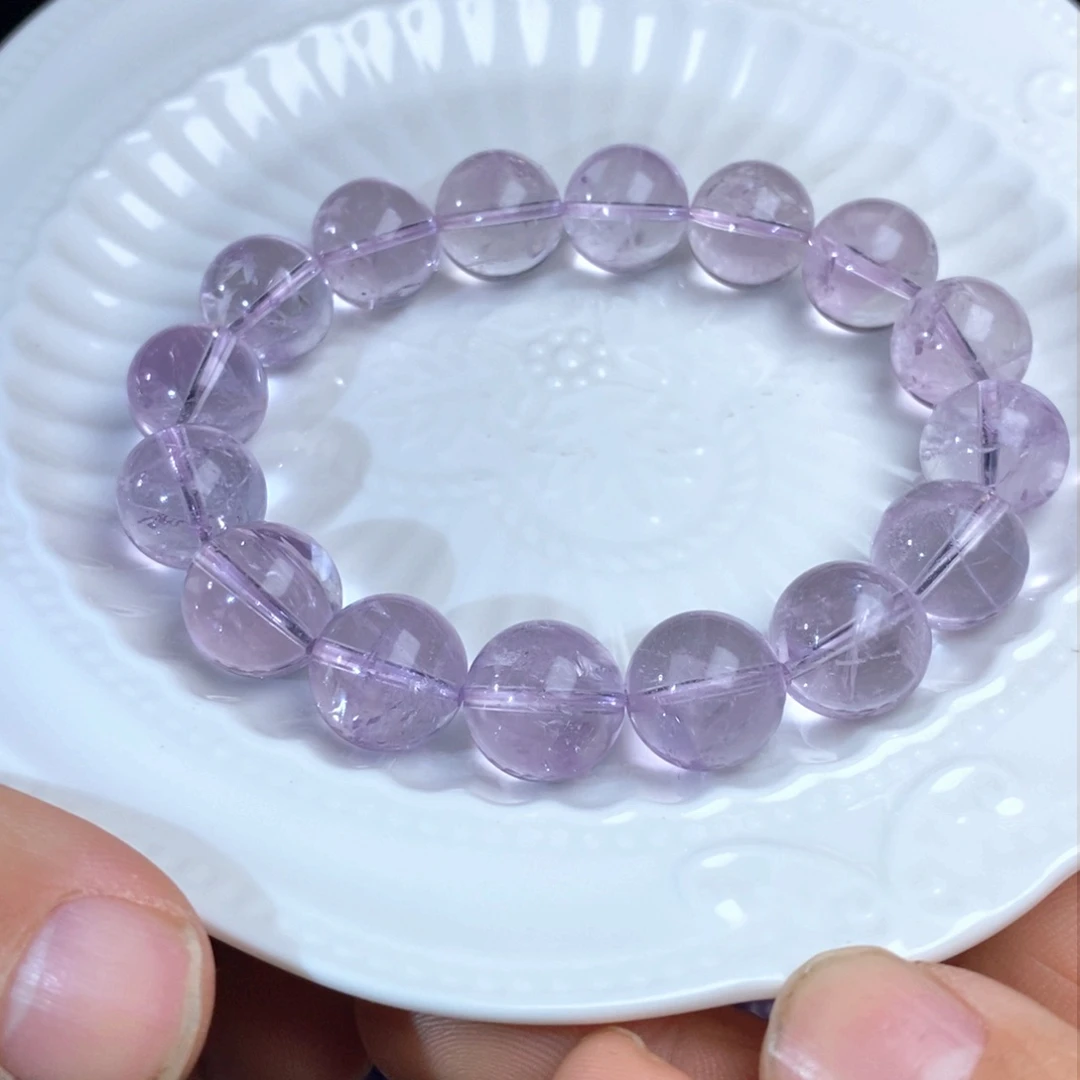 【闪购商品】水晶手链未镶嵌苏*棉紫阿赛13.5mm