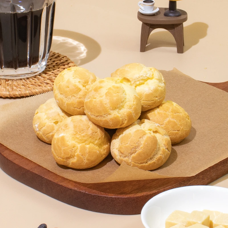 映悦咸口软泡芙夹心蛋糕脆皮早餐零食动物奶油麦乳精150g