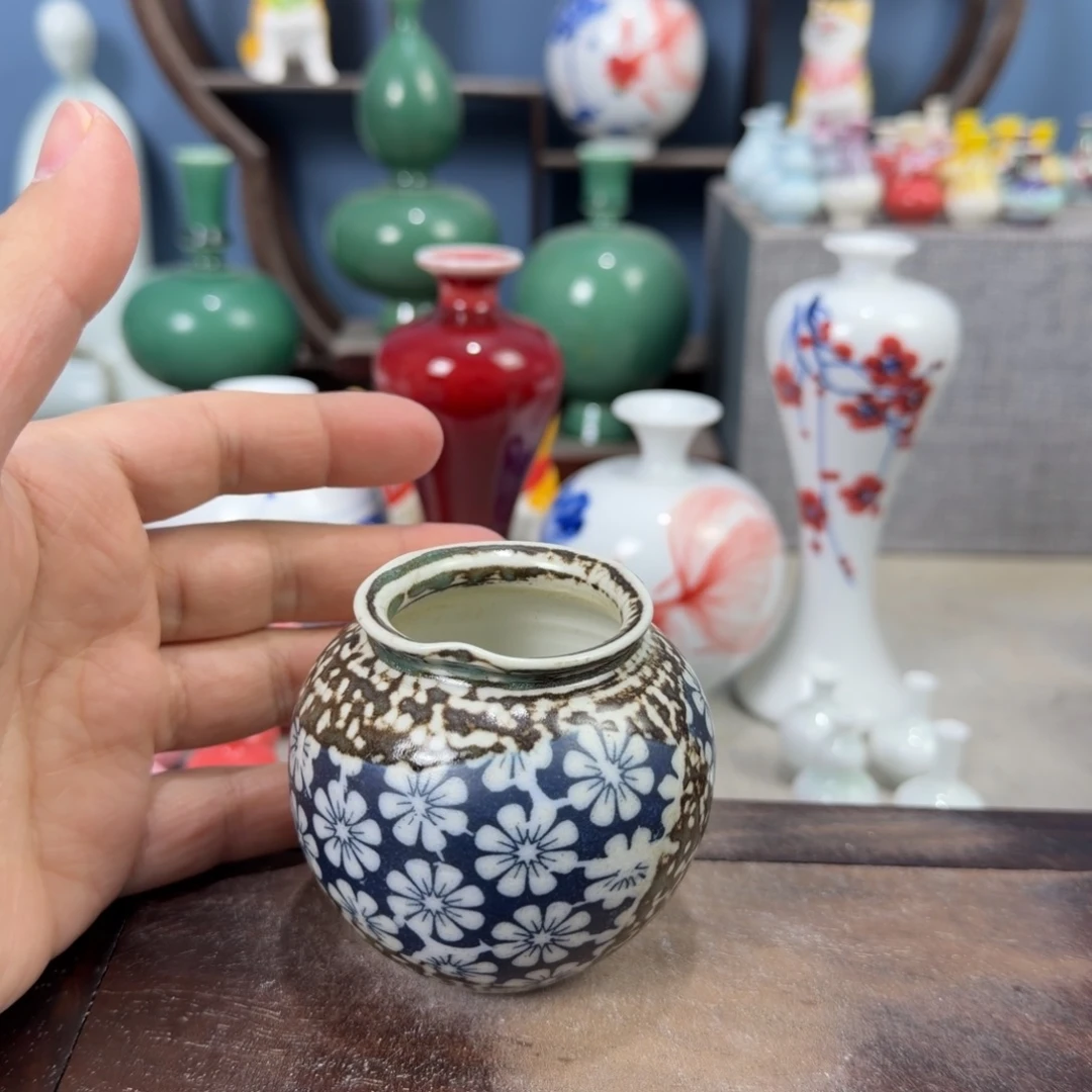 陶瓷手工小花器摆件