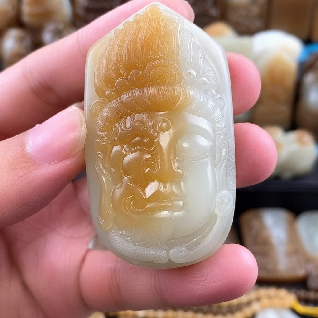 和田玉未镶嵌挂件