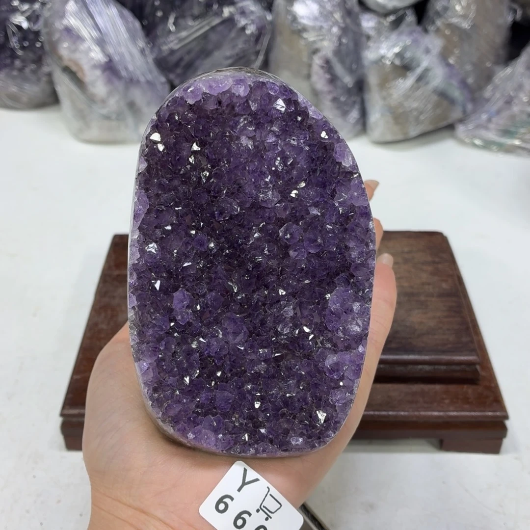 紫晶未镶嵌眼镜水晶