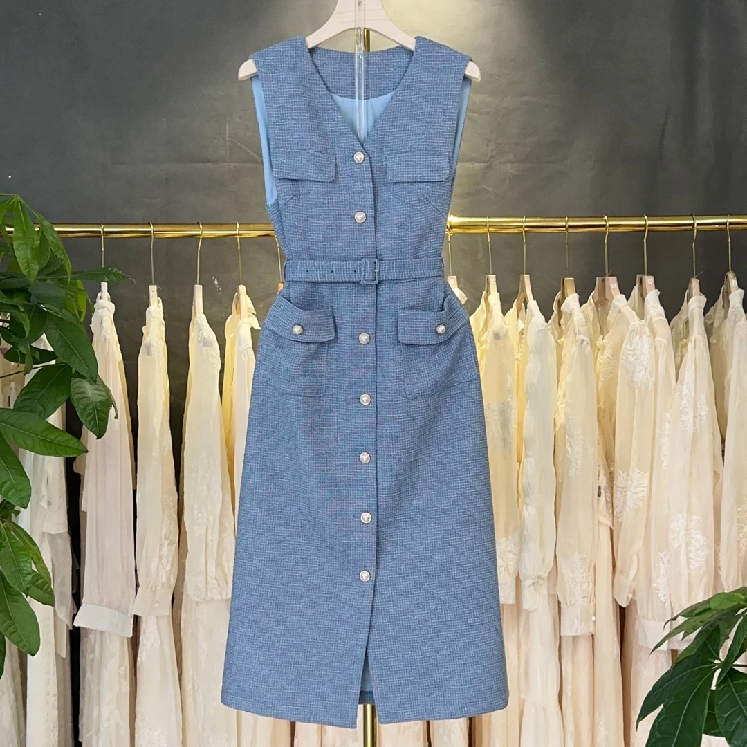 【RG3328】2025年春装新款时尚气质百搭减龄显瘦新款收腰显瘦连衣裙