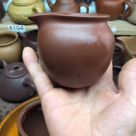 茶壶紫砂紫泥共道杯200豪升左右