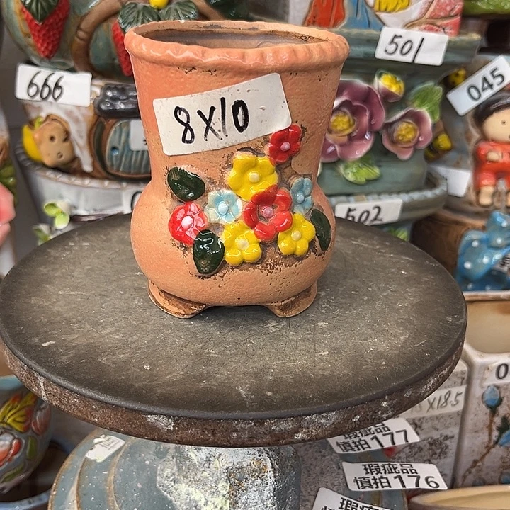 粗陶材质多肉花盆