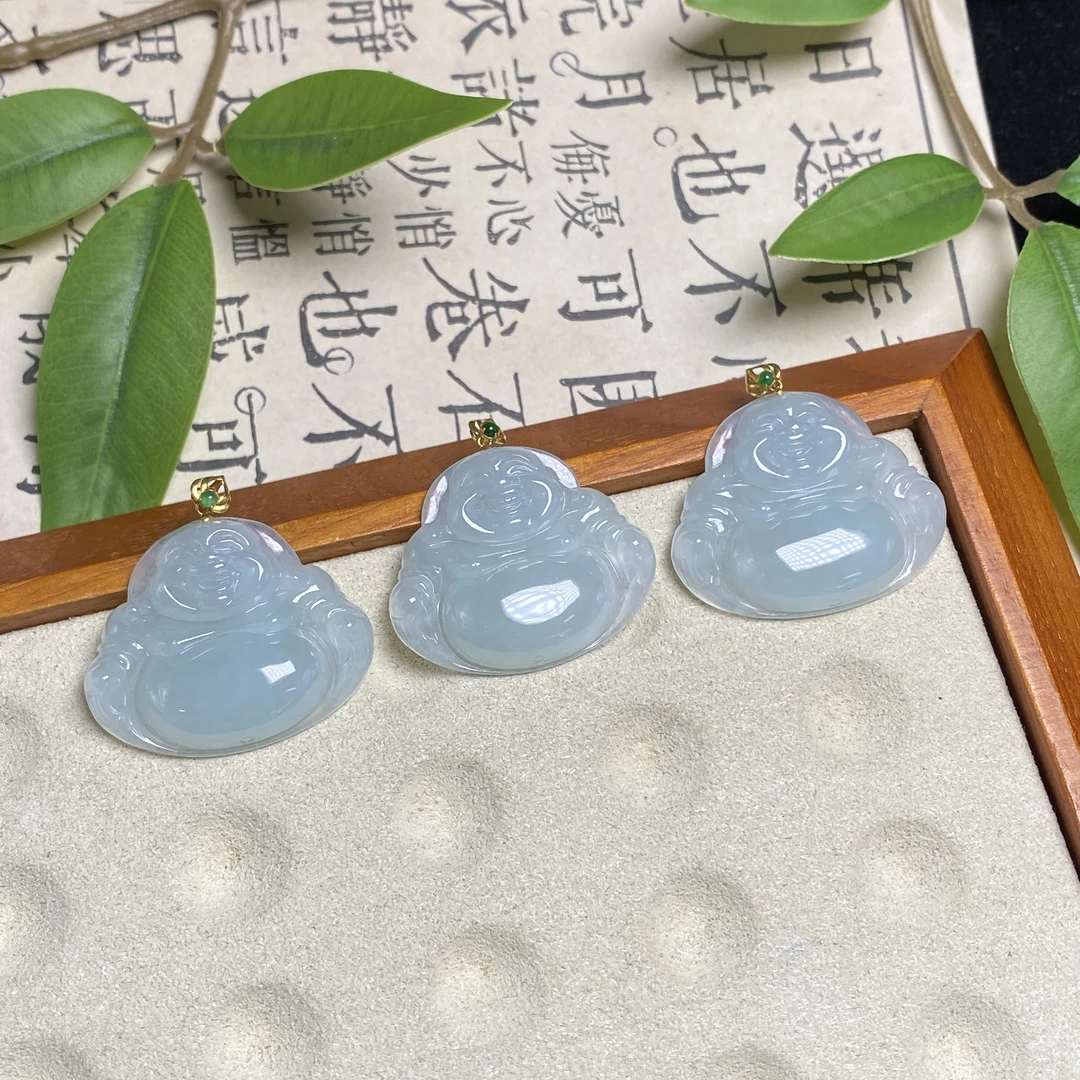 思懿手镯之家-18K翡翠佛公-约30*24*5mm-11608-TY-多样性发一