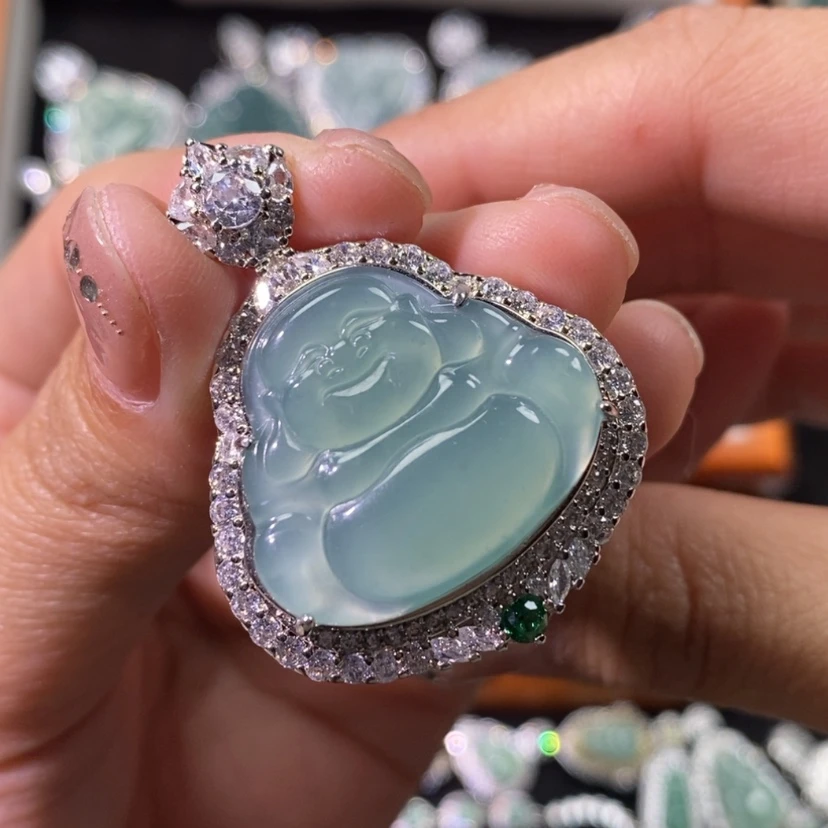 【闪购商品】翡翠颈饰未镶嵌嘎***嘎天然