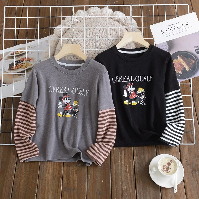 BLT童装秋款儿童打底衫条纹拼接长袖品牌正品亲肤不刺激舒适内搭