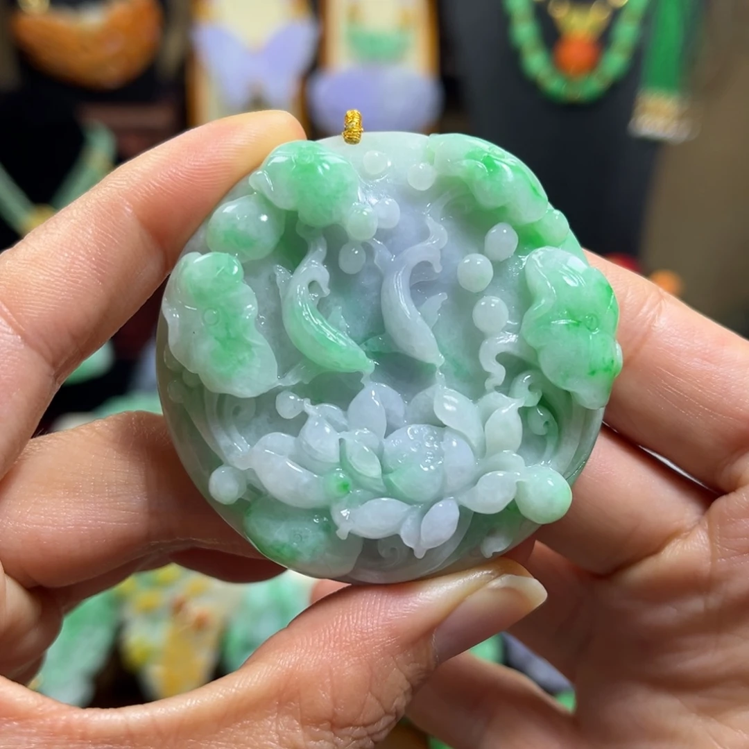 翡翠未镶嵌颈饰天然翡翠