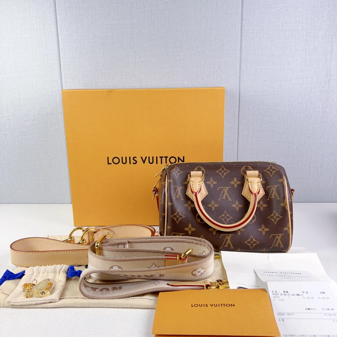 99新 LOUIS VUITTON PARIS sp20 芯片款 波士顿肩包