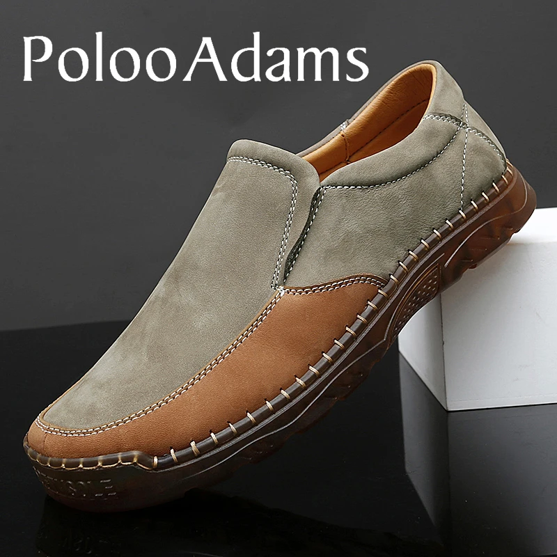【POLOO ADAMS】意大利轻奢男鞋 高端皮鞋 秋冬休闲鞋潮流豆豆鞋