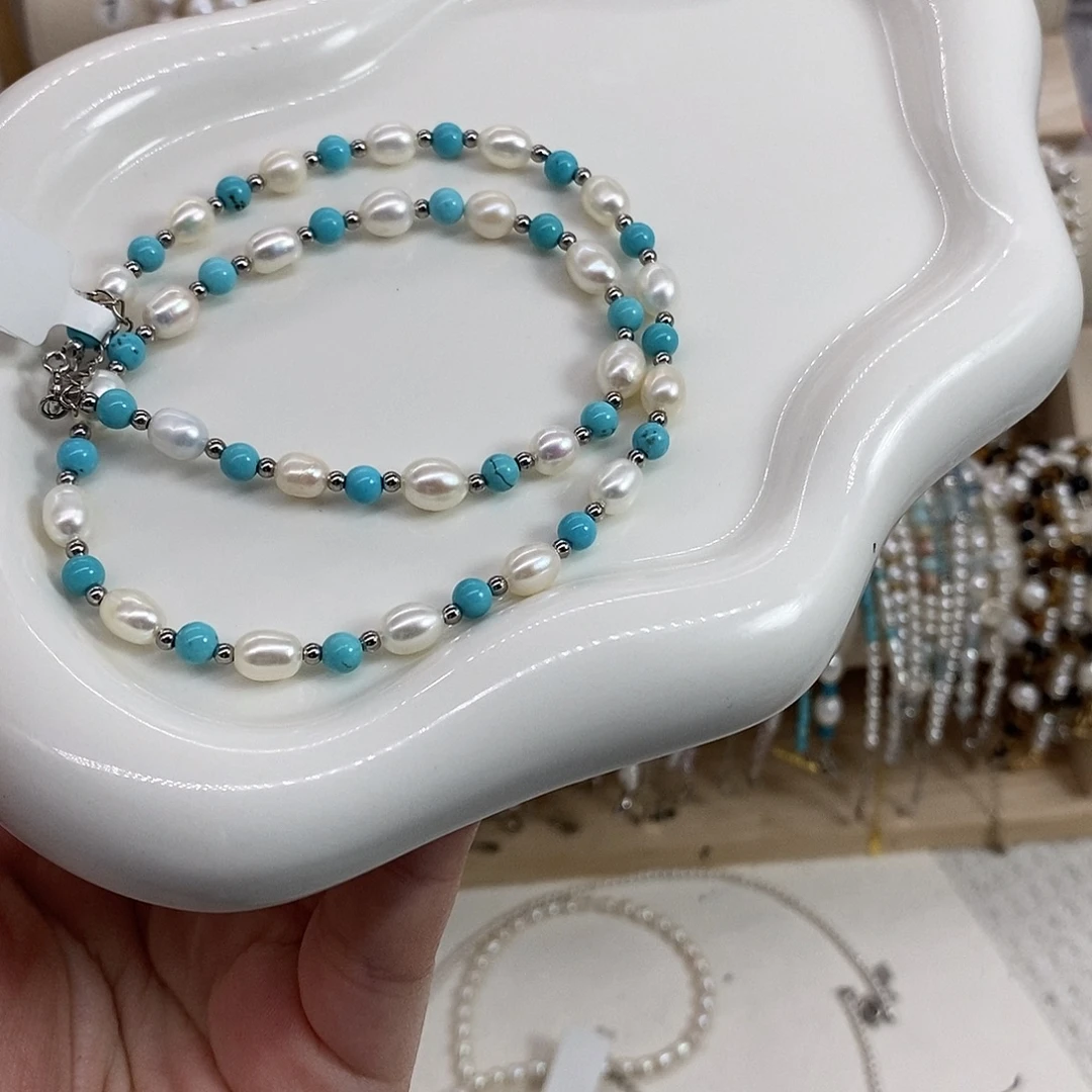 耳饰淡水珍珠银S925镶嵌