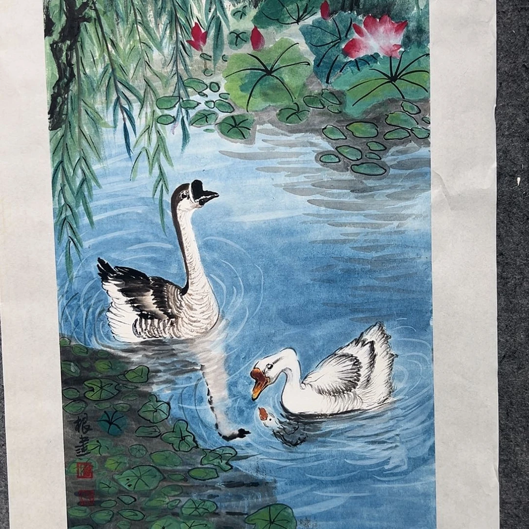国画曹根建国画作品
