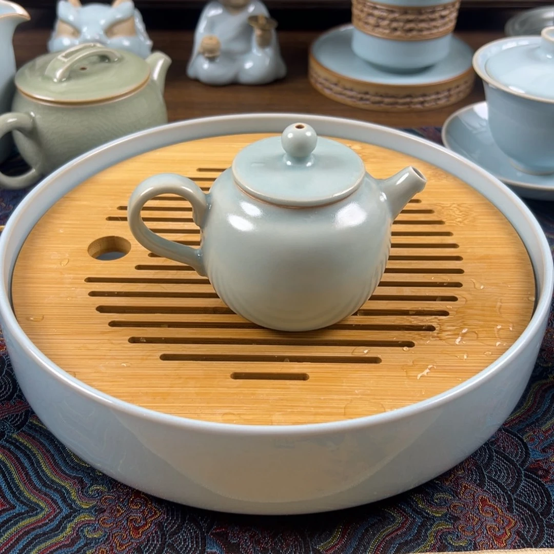 瓷壶仿古釉釉水苹果壶遐