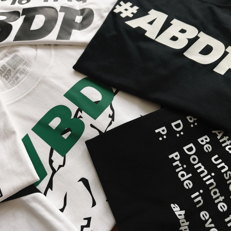 ABDP(清清毕业款）男士夏季纯棉短袖T恤宽松街头休闲圆领印花上衣