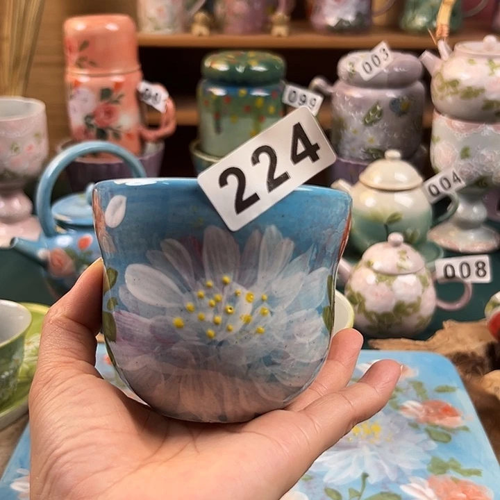 杯景德镇陶瓷手绘作品224